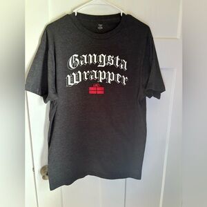 Gangsta Wrapper Graphic T-Shirt - Black